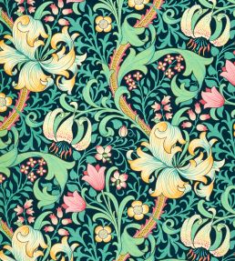 Golden Lily Velvet Fabric