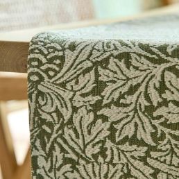 Bird & Anemone Weave Outdoor Fabric