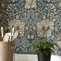 Honeysuckle & Tulip Wallpaper